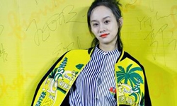 陆妍淇受邀北京时装周 演绎环保趣味新时尚